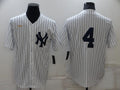 Men's New York Yankees Lou Gehrig White Home Replica Player Name Jersey