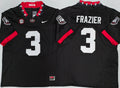 Men's Georgia Bulldogs Nate Frazier #3 Black Game Jersey