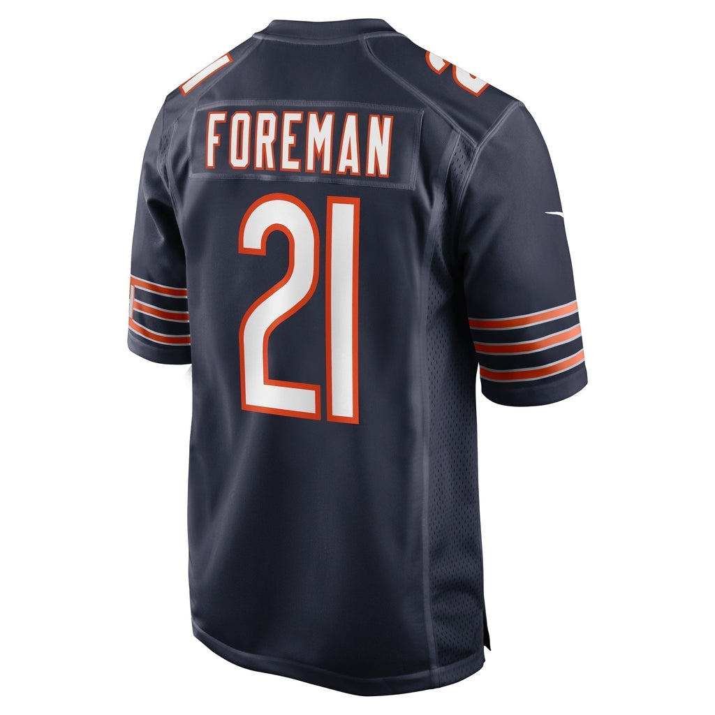 D'Onta Foreman Chicago Bears Game Jersey - Navy