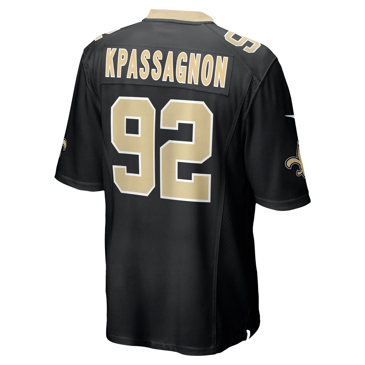 Tanoh Kpassagnon New Orleans Saints  Game   Jersey - Black
