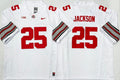 Men's Ohio State Buckeyes Bo Jackson #25 White Player Jersey