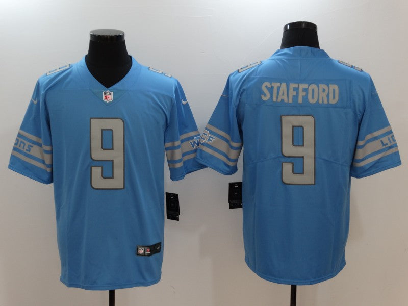 Men's Detroit Lions Matthew Stafford Blue Player Game Jersey