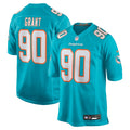 Miami Dolphins Kenneth Grant Aqua 2025  Draft First Round Pick Game Jersey