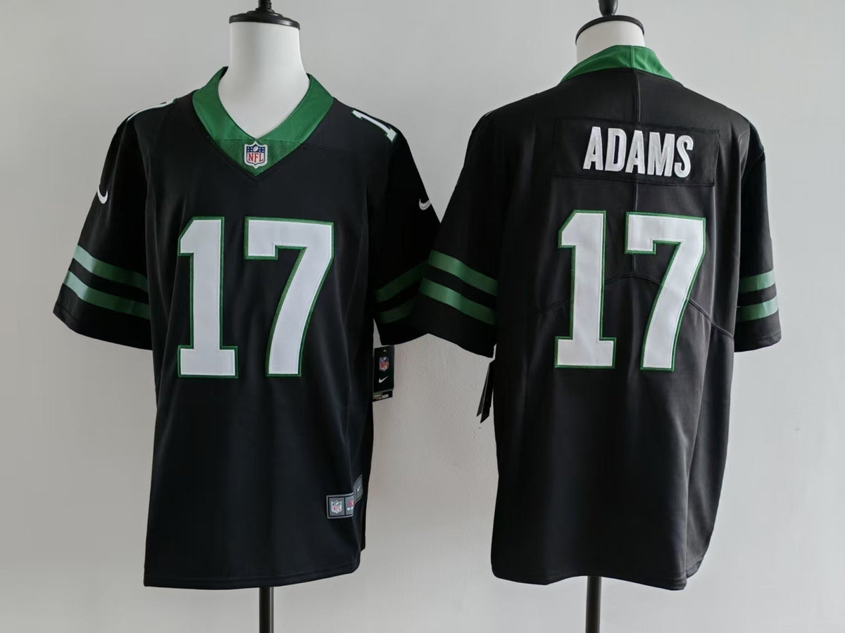 Men's New York Jets Davante Adams Jersey-Black