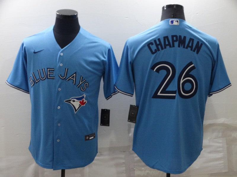 Men's Toronto Blue Jays Matt Chapman Light Blue Replica Baseball Jersey