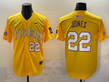 Men's LSU Tigers Jared Jones Yellow Replica Player Jersey