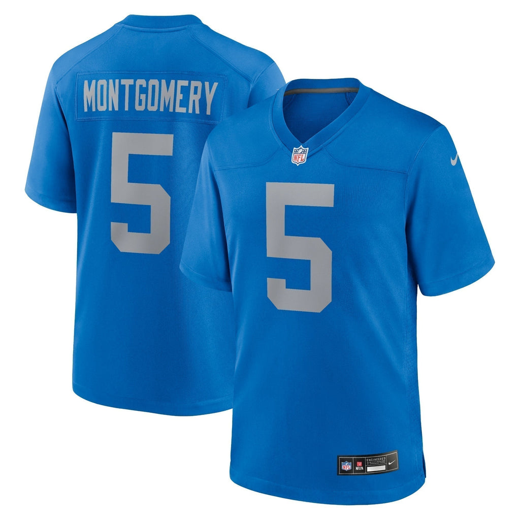 David Montgomery Detroit Lions  Alternate Game Jersey -  Blue