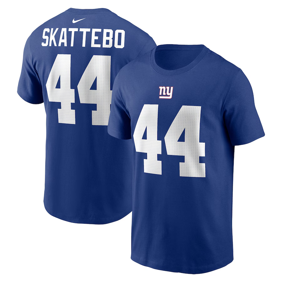 Cam Skattebo New York Giants T-Shirt - Royal