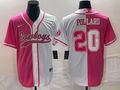Men's Dallas Cowboys Tony Pollard Pink/White Game Jersey Joint Edition