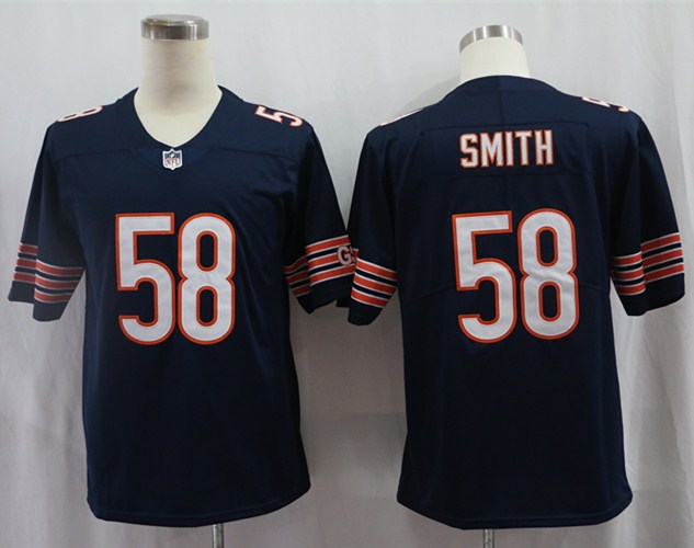 Men's Chicago Bears Roquan Smith Navy Game Jersey
