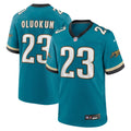 Jacksonville Jaguars Foye Oluokun Teal Prowler Throwback Player Game Jersey