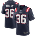 New England Patriots Lawyer Milloy Navy Game Retired Player Jersey