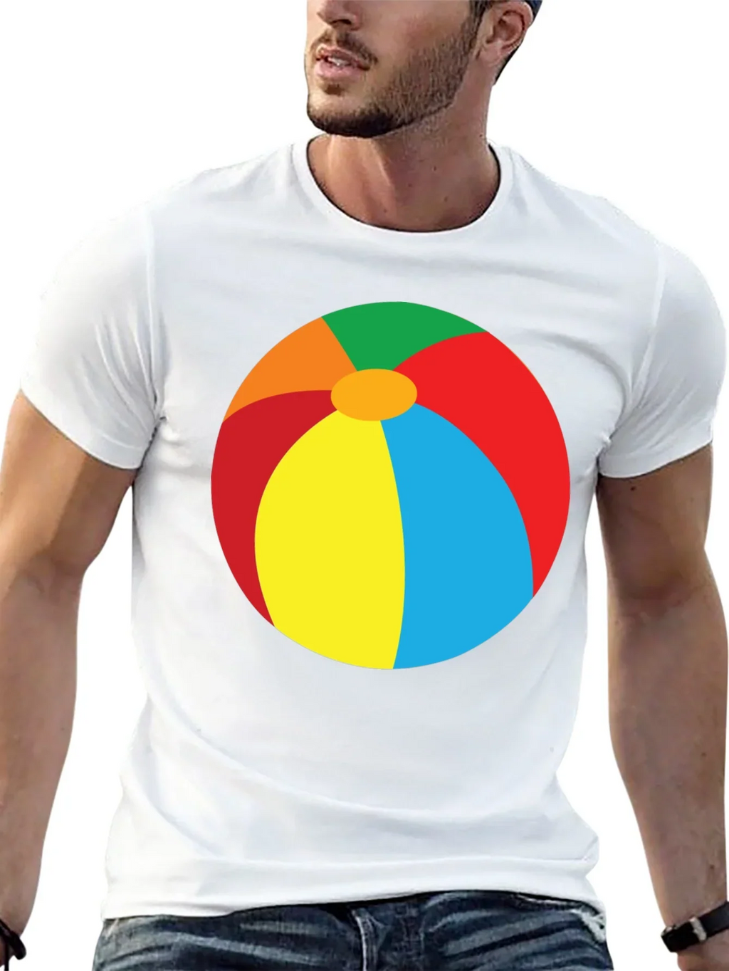Beach Ball Graphic Tee - Summer Fun T-Shirt
