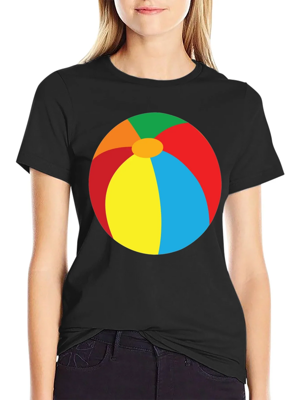 Beach Ball Graphic Tee - Summer Fun T-Shirt
