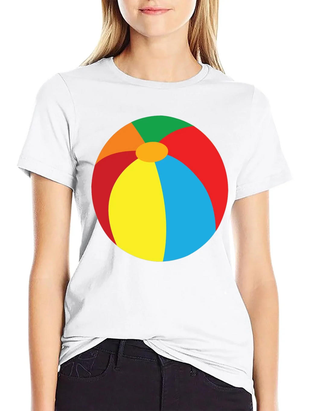 Beach Ball Graphic Tee - Summer Fun T-Shirt