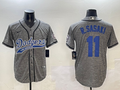 Men's Los Angeles Dodgers Roki Sasaki Gray Game Jersey