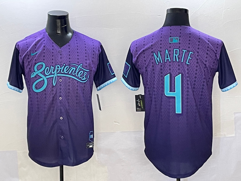 Men's Arizona Diamondbacks Ketel Marte Purple 2025 City Connect Limited Player Jersey