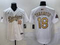 Men's Los Angeles Dodgers Yoshinobu Yamamoto White 2025 Gold Collection Limited Jersey