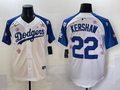 Men's Los Angeles Dodgers Clayton Kershaw White Alternate Limited Player Jersey