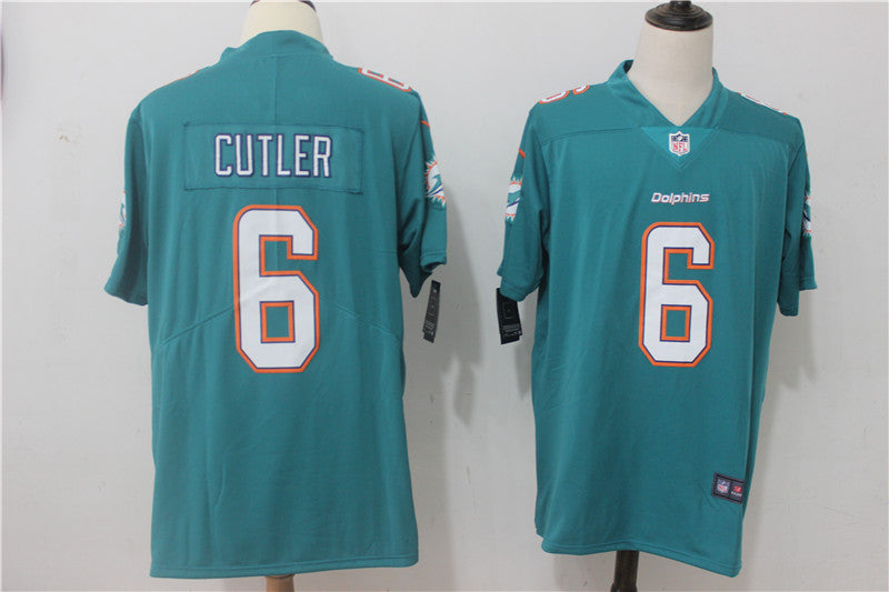 Men's Miami Dolphins Jay Cutler Green Game Jersey
