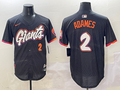 Men's San Francisco Giants Willy Adames #2 Black 2025 City Connect Limited Player Jersey1