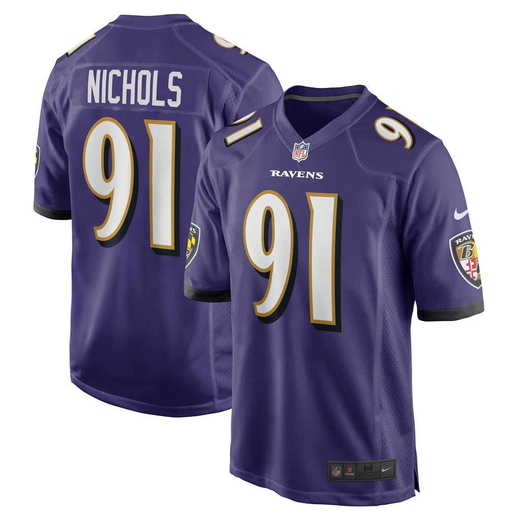 Rayshad Nichols Baltimore Ravens  Game   Jersey - Purple