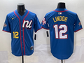 Men's National League Francisco Lindor Blue 2025 All-Star Edition Limited Player Jersey