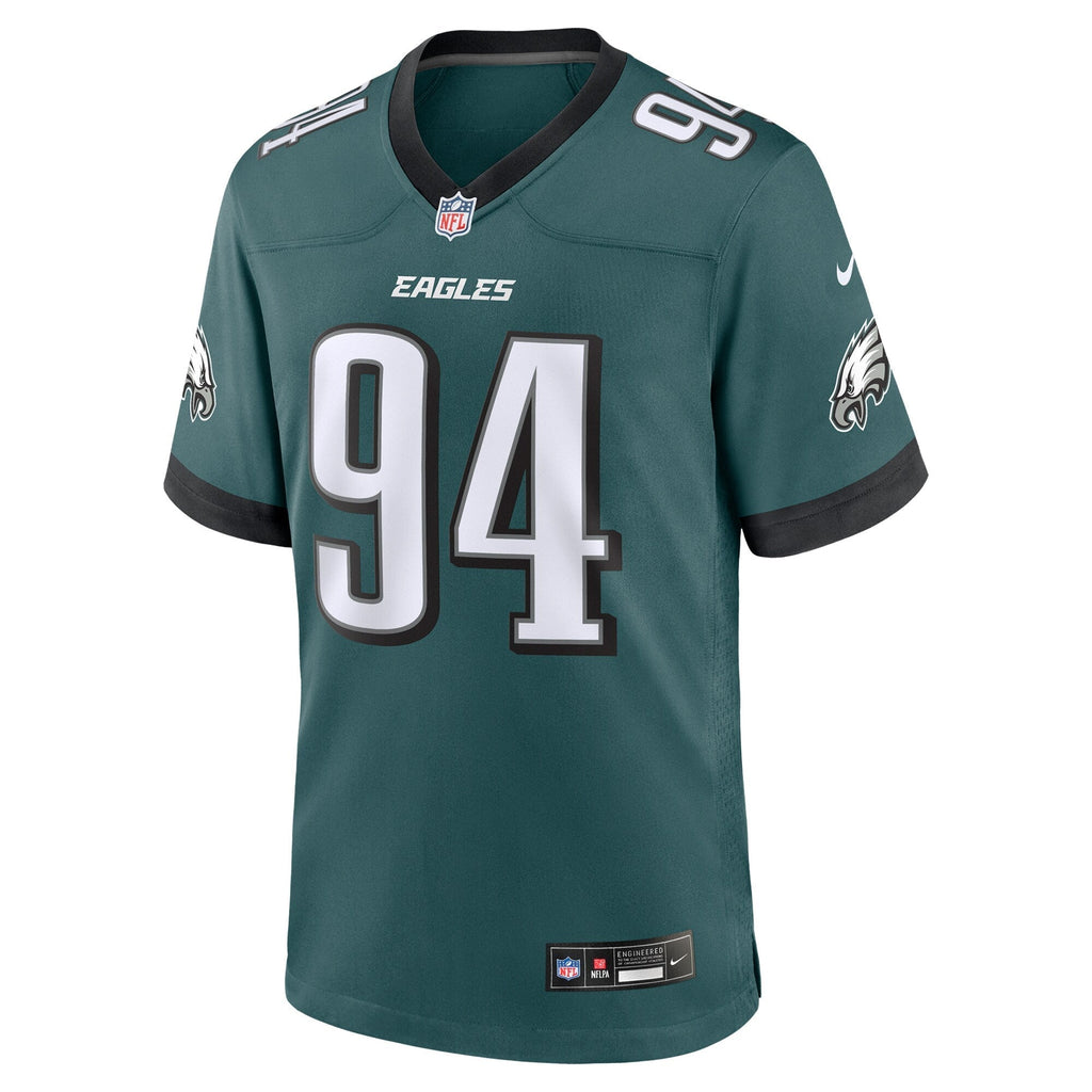 Byron Young Philadelphia Eagles  Team Game Jersey - Midnight Green