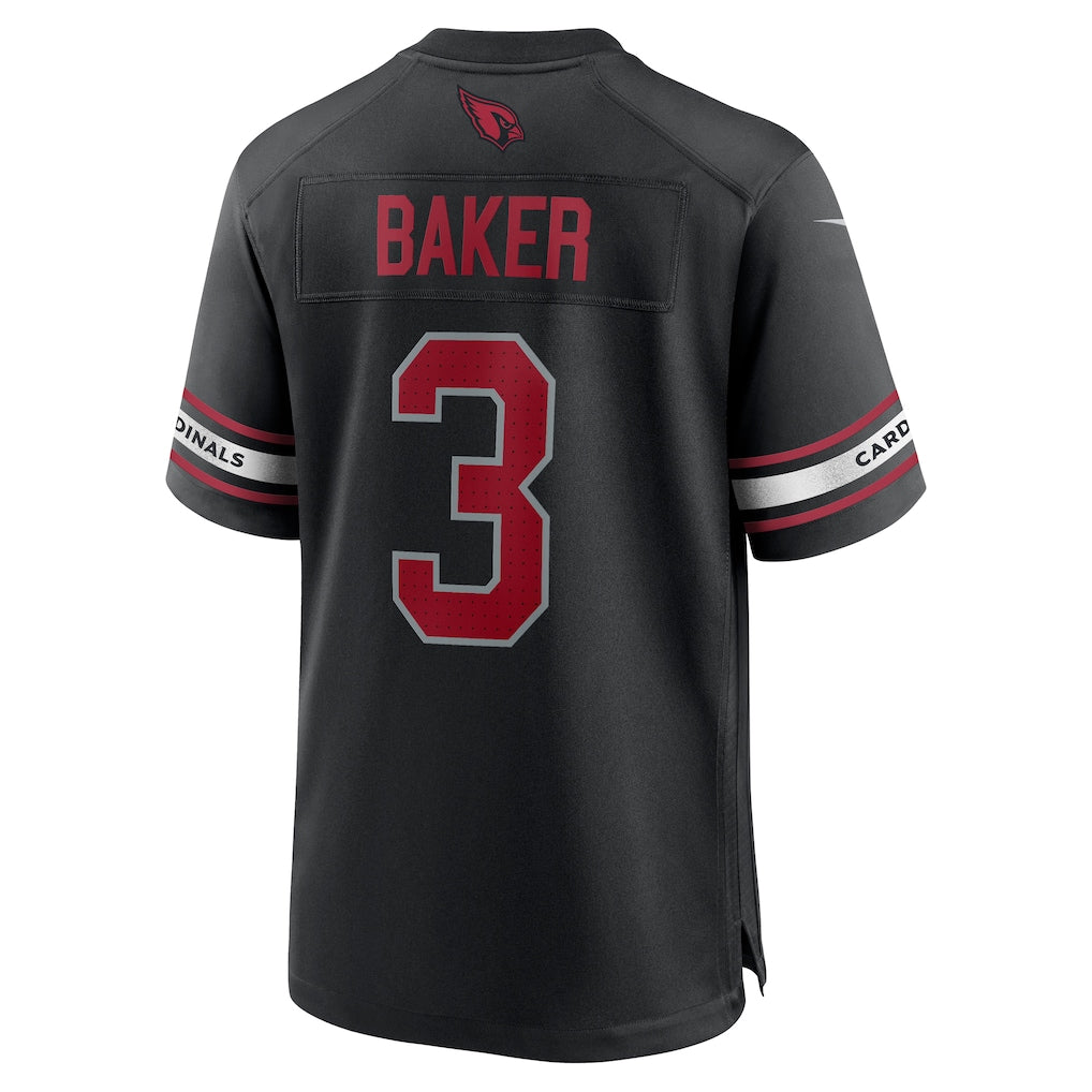 A.Blacks #3 Budda Baker Black Team Game Jersey