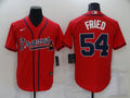 Men's Atlanta Braves Max Fried #54 Red Replica Player Jersey1