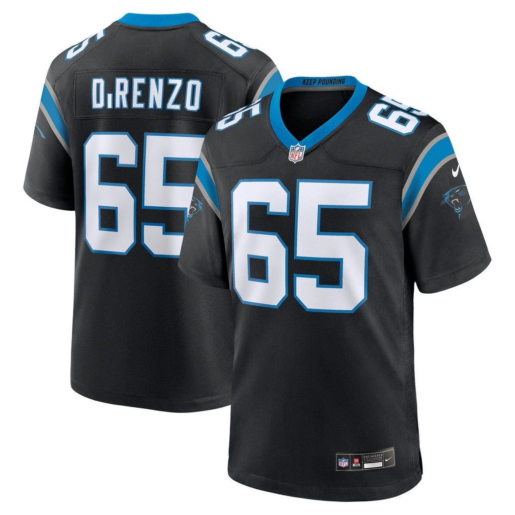 J.D. DiRenzo Carolina Panthers   Game Jersey -  Black