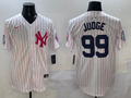 Men's New York Yankees Aaron Judge #99 White Team Game Jersey