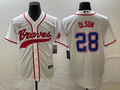 Men's Atlanta Braves Matt Olson White Replica Player Jersey Joint Edition