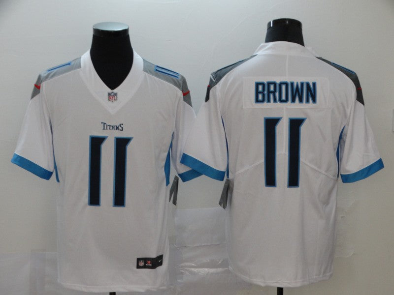 Men's Tennessee Titans A.J. Brown #11 White Game Jersey1