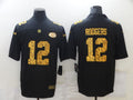 Men's Green Bay Packers #12 Aaron Rodgers Black Player Jersey1