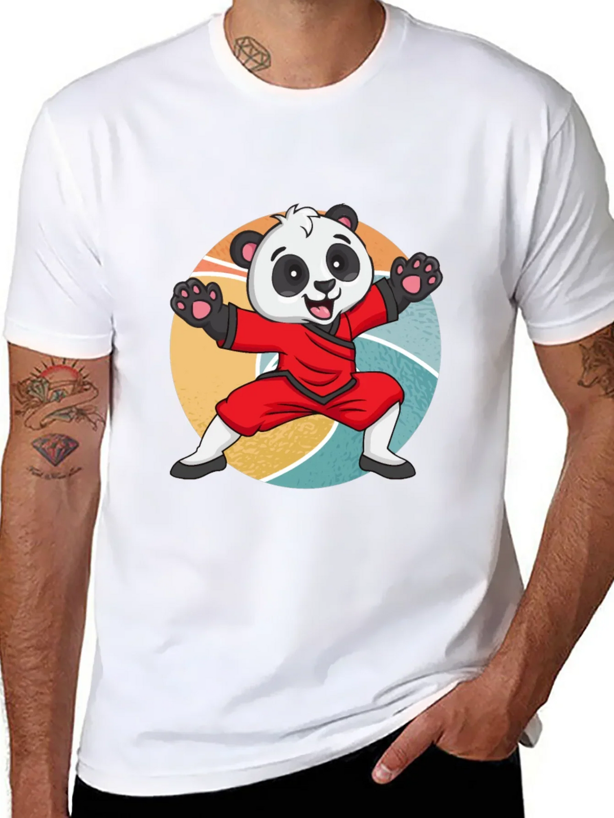 Martial Arts Panda T-Shirt: Cute Kung Fu Bear Tee