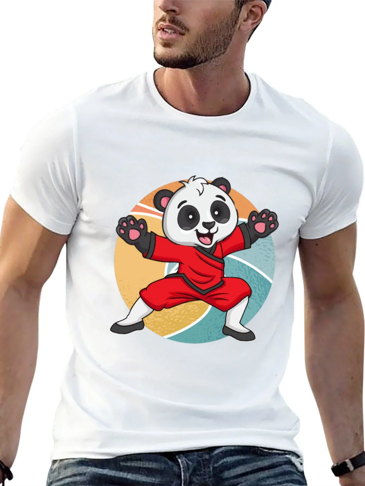 Martial Arts Panda T-Shirt: Cute Kung Fu Bear Tee