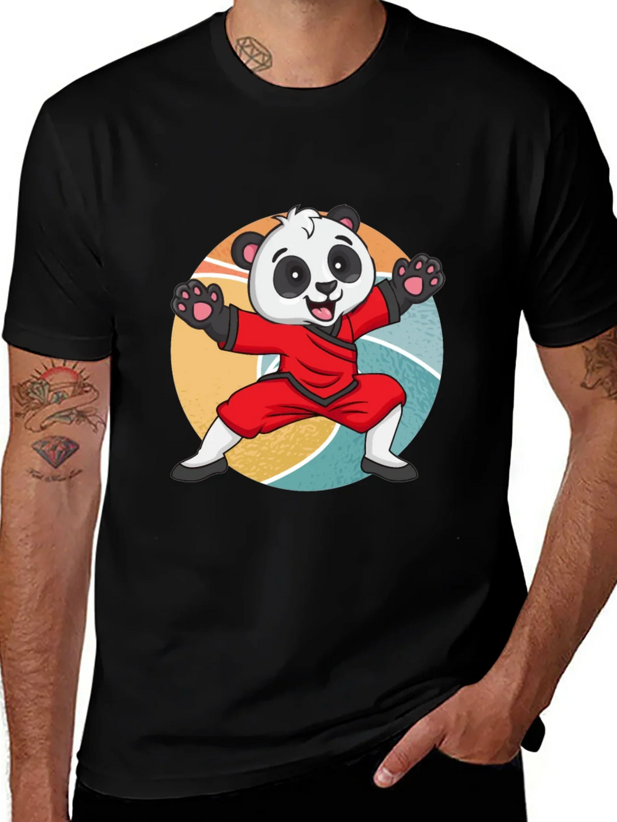 Martial Arts Panda T-Shirt: Cute Kung Fu Bear Tee