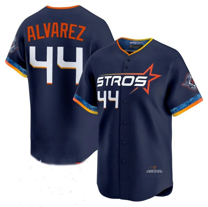 Houston Astros #44 Yordan Alvarez Navy 2025 City Connect Limited Stitched Baseball Jersey
