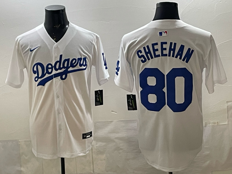 Men's Los Angeles Dodgers Bobby Miller Sheehan White Home Replica Jersey
