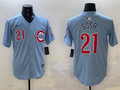 Men's Chicago Cubs Sammy Sosa #21 Baby Blue 2nd Alternate Limited Player Jersey