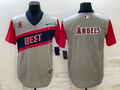 Men's Los Angeles Angels Gray Replica Baseball Jersey1