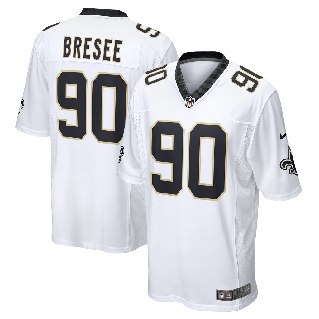 Bryan Bresee New Orleans Saints   Game Jersey -  White