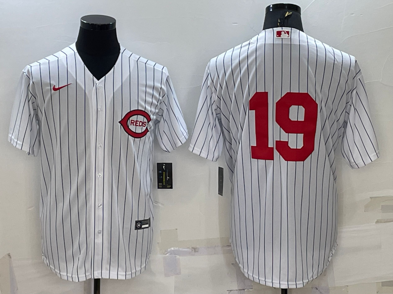 Men's Cincinnati Reds Joey Votto #19 White 2022  at Field of Dreams Game Authentic Player Jersey1