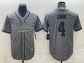 Men's Las Vegas Raiders Derek Carr Gray Player Jersey Joint Edition