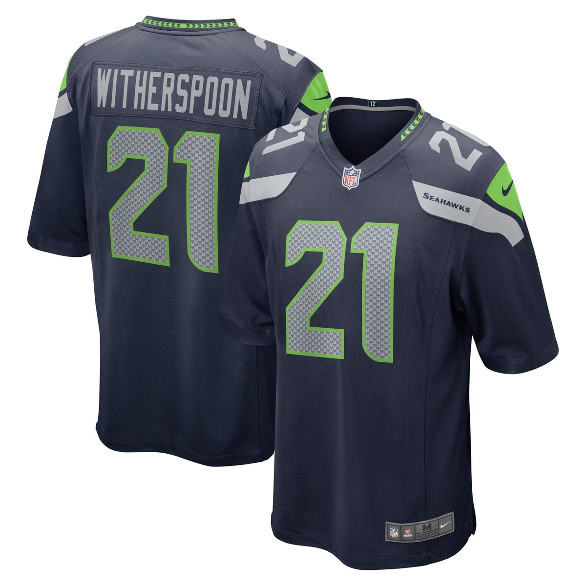 Devon Witherspoon Seattle Seahawks  2023  active First Round Pick Game Jersey - College Navy