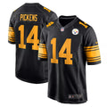 Pittsburgh Steelers George Pickens #14  Black Color Rush  Game Jersey