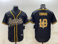 Men's New Orleans Saints Michael Thomas Black Player Jersey Joint Edition