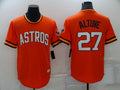 Men's Houston Astros Jose Altuve Orange Cooperstown Collection Team Jersey