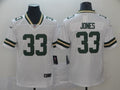 Men's Green Bay Packers Aaron Jones White Player Game Jersey